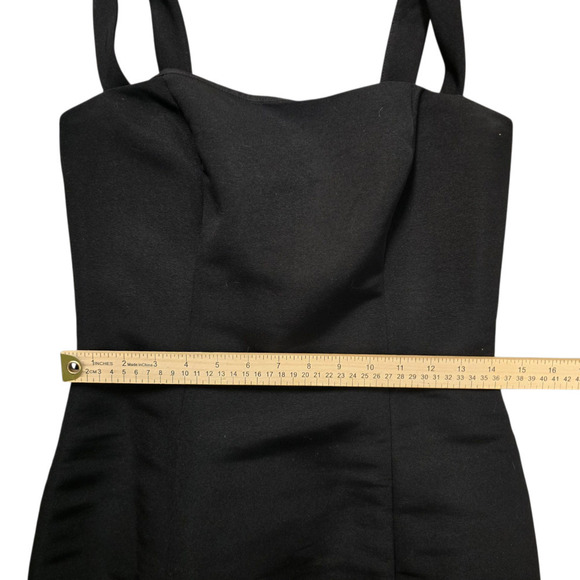 Amsale Ida Black Gown Size 8 Medium Maxi Dress - Picture 7 of 8